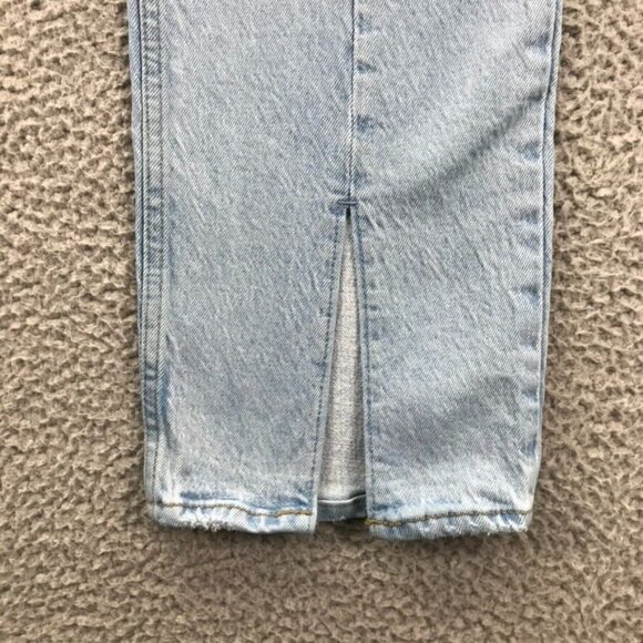 ABERCROMBIE Womens Size 28/6 XS The 90s Straight Ultra High Rise Split Hem Jeans - Picture 3 of 16